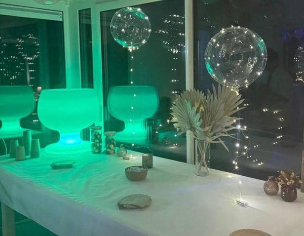 Seau à bouteilles lumineux